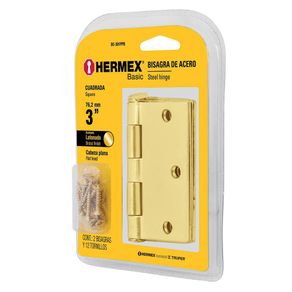 Bisagra Libro De Latón De 3 Plg - Hermex