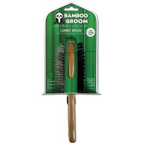 Cepillo Combinado Con Cerdas Y Pines Para Mascotas - Bamboo Groom