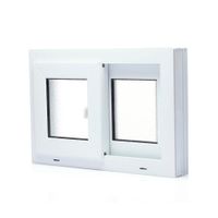 Ventana PVC S80 Corrediza con Cedazo Vidrio Nevado