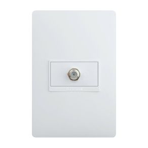 Tomacorriente Sencillo Coaxial Blanco Para Tv - Bticino