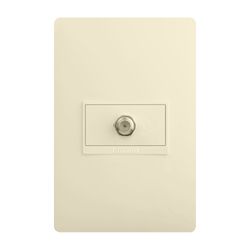 Tomacorriente Sencillo Coaxial Marfil Para Tv - Bticino