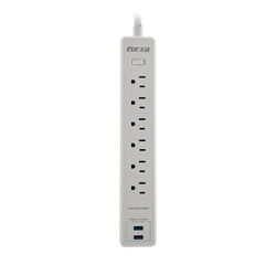 Protector Contra Sobrecorrientes 1540 W 5 Entradas + 2 Usb - Forza