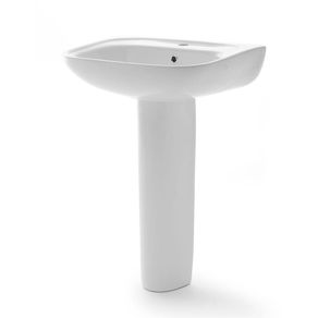 Lavamanos Domo Con Pedestal Blanco - Oakbrook