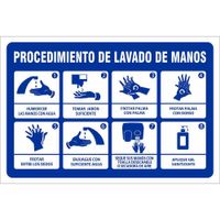 Rotulo-De-Pvc-Procedimientos-Lavado-De-Manos-8X12-Plg---Foto-Metal