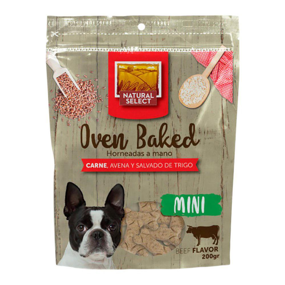 Galletas Horneadas para Perro Adulto Raza Pequeña con Carne y Avena Sobre de 200 g Galleta…
