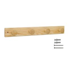 Colgador Fresno Con 4 Ganchos De Madera - Inofix Varios Colores