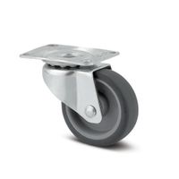 Rodo De Poliuretano Gris Base Giratoria 1 Plg - Tente