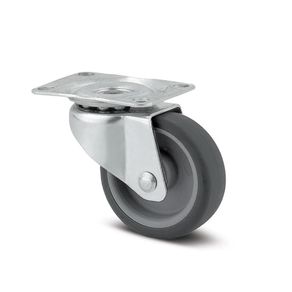 Rodo De Poliuretano Gris Base Giratoria 1 Plg - Tente