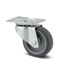 Rodo De Poliuretano Con Base Giratoria Gris 1 1/4 Plg - Tente