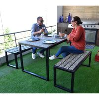 Comedor Exterior para Picnic 3 Pzas - Green Plastic Varios Colores