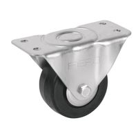 Rodo De Hule Con Placa Fija Con Balero 76 Mm - Fiero