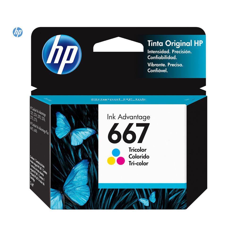 Cartucho de Tinta TriColor 667 Ink Advantage para Impresoras