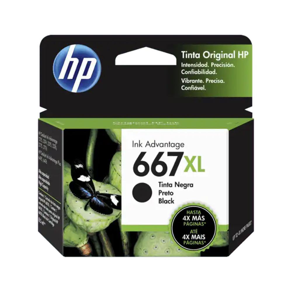 Cartucho de Tinta Negra 667 XL para Impresoras