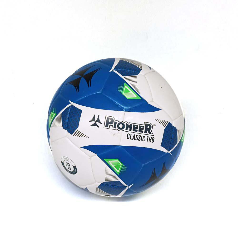 Pelota de Fútbol Clásica THB de Caucho No. 3 Color Blanco y Azul Pelota de Fútbol Clásica…