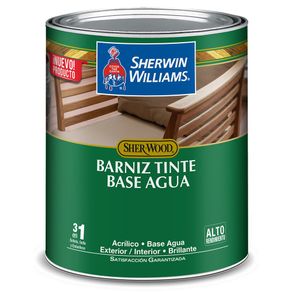 Barniz A Base De Agua Para Madera Rojizo 3 En 1 1 Gal - Sherwin Williams