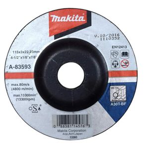 Disco Para Corte De Metal 3Mm 4 1/2 Plg - Makita