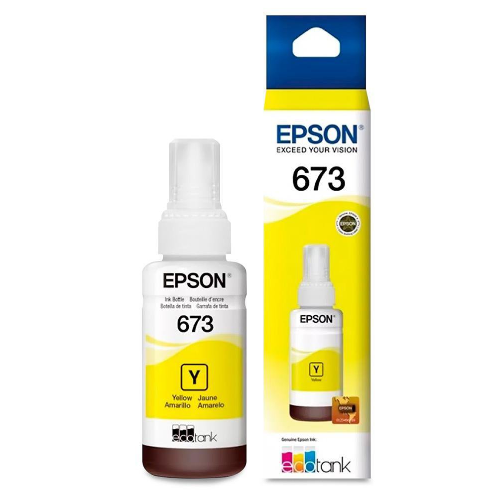 Botella de Tinta Epson T673420 en Color Amarillo de 70 ml