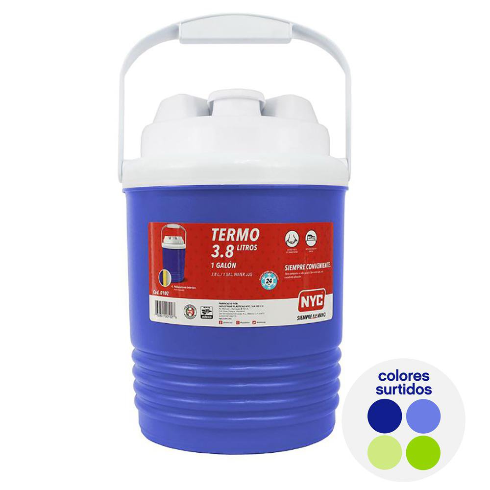 Hielera Estilo Termo de 3.8 Litros Colores Surtidos
