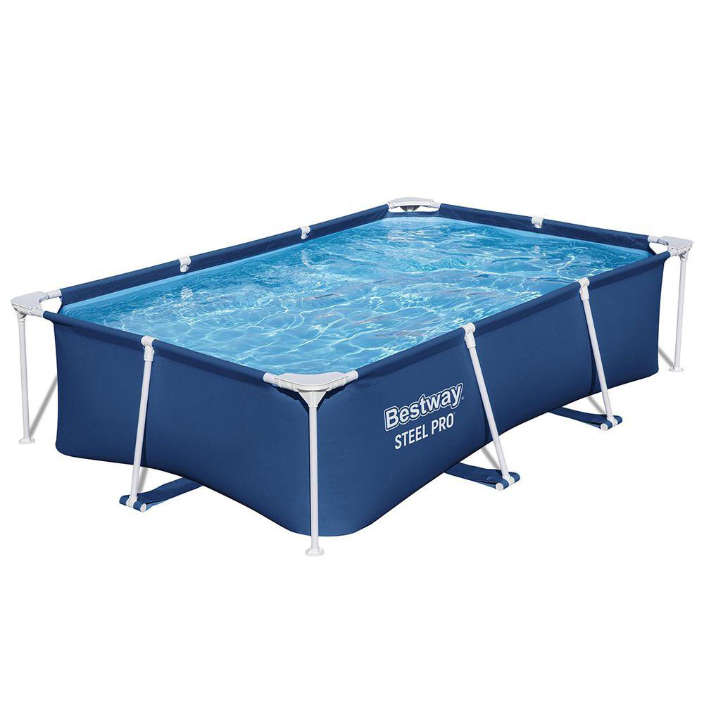 Piscina Estructural Steel Pro Rectangular Azul 2.59 x 1.71 x 0.61 Metros