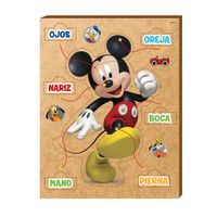 Rompecabezas Partes Del Cuerpo Mickey Mouse 12 Pzas - Disney