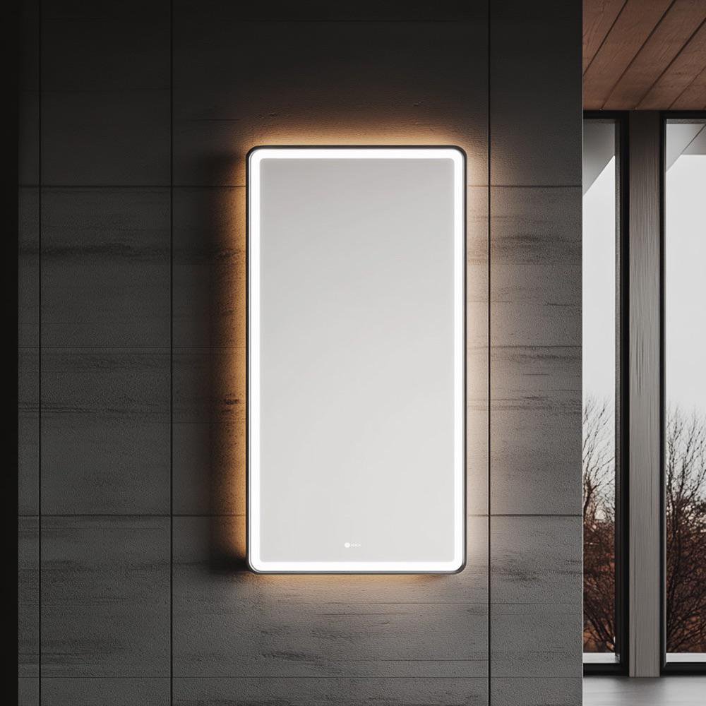 Espejo Rectangular con Luz LED e Iluminación Táctil de 120x60 Cm