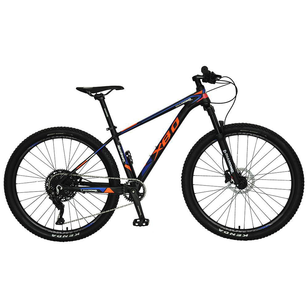 Bicicleta de Montaña Rin 29 - Varios Colores Negro Y Naranja