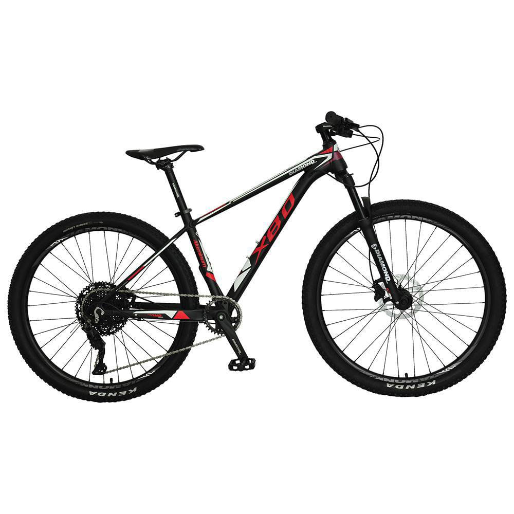 Bicicleta de Montaña Rin 29 - Varios Colores Negro Y Rojo