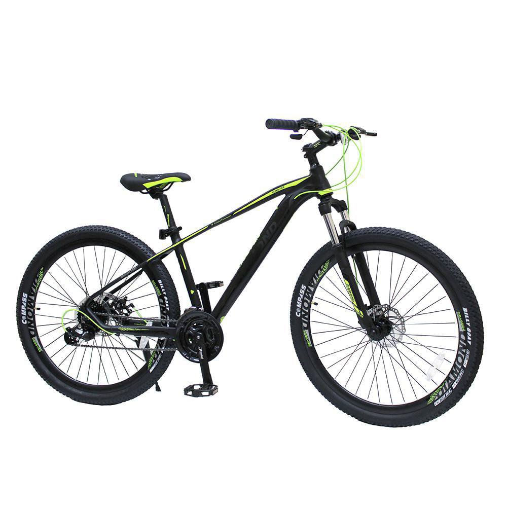 Bicicleta de Montaña Rin 27.5 de 24 Velocidades - Varios Colores Negro Y Verde
