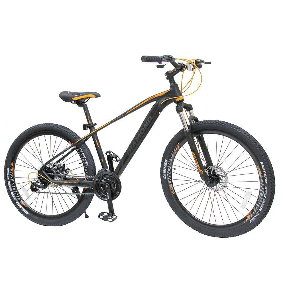Bicicleta de Montaña Rin 29 - Varios Colores Negro Y Naranja