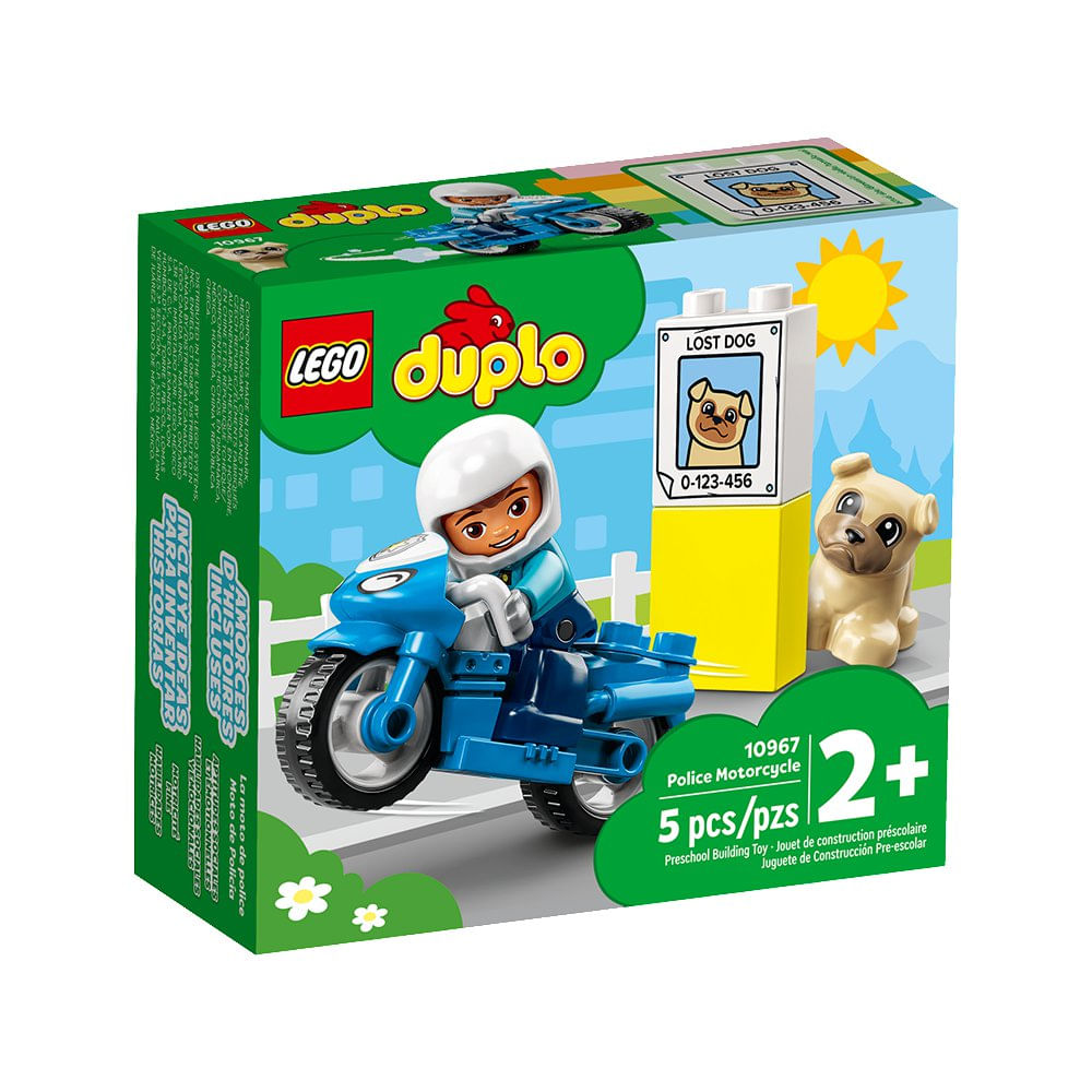 LEGO DUPLO Motocicleta de Policía #10967 de 5 Piezas