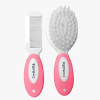 Set De Cepillo Y Peine Para Cabello Rosado - Cutebabies