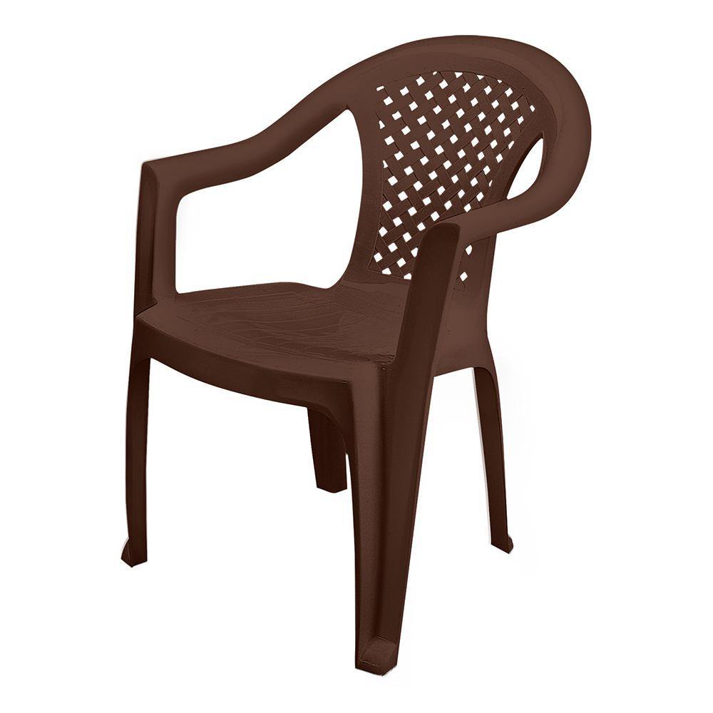 Silla de Plástico para Exterior Diseño Petatillo No. 2 - Varios Colores Chocolate
