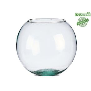 Florero Redondo Vidrio 25 Cm 100% Reciclado