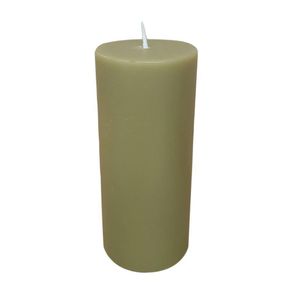 Vela Cilindro Verde Musgo 6.35 x 15.24 Cm - Pilandros