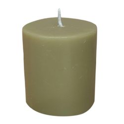 Vela Cilindro Verde Musgo 6.35 X 7.62 Cm - Pilandros