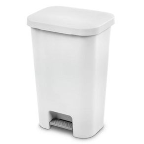 Basurero Blanco Con Pedal 45 L - Sterilite