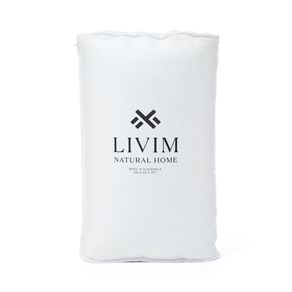 Set De 2 Almohadas Blancas - Livim Natural Home Varios Tamaños