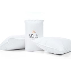 Set De 2 Almohadas De Algodón - Livim Natural Home Varios Tamaños