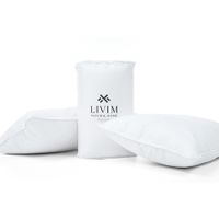 Set De 2 Almohadas Blancas - Livim Natural Home Varios Tamaños