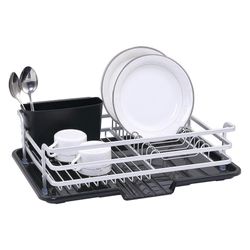 Escurridor Para Platos Negro Y Blanco 45.8X30.9X13.3 Cm - Viva