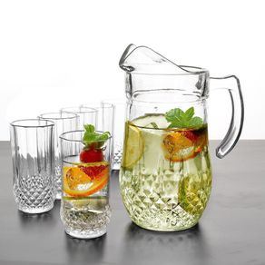 Set Pichel Y Vasos 7 Pzas - Toscana