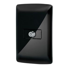Tomacorriente Para Televisión Con Placa Negra - Volteck