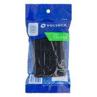 Tomacorriente Triple Con Placa Negro - Volteck