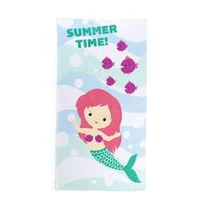 Toalla De Algodón Para Niños Sirena 30X60 Plg - Kaufman