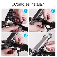Soporte De Celular Para Moto Y Bicicleta Negro - Igel