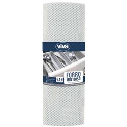 Rollo De Forro Antideslizante Multiusos Blanco 610X46 Cm - Viva