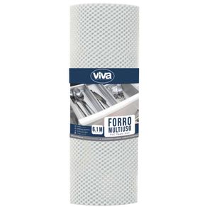 Rollo De Forro Antideslizante Multiusos Blanco 610X46 Cm - Viva
