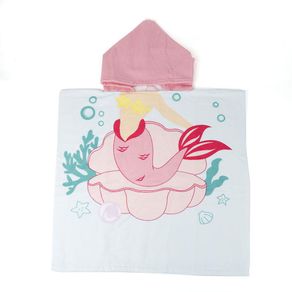 Toalla Con Capucha De Rosa Sirena - Koala Kids