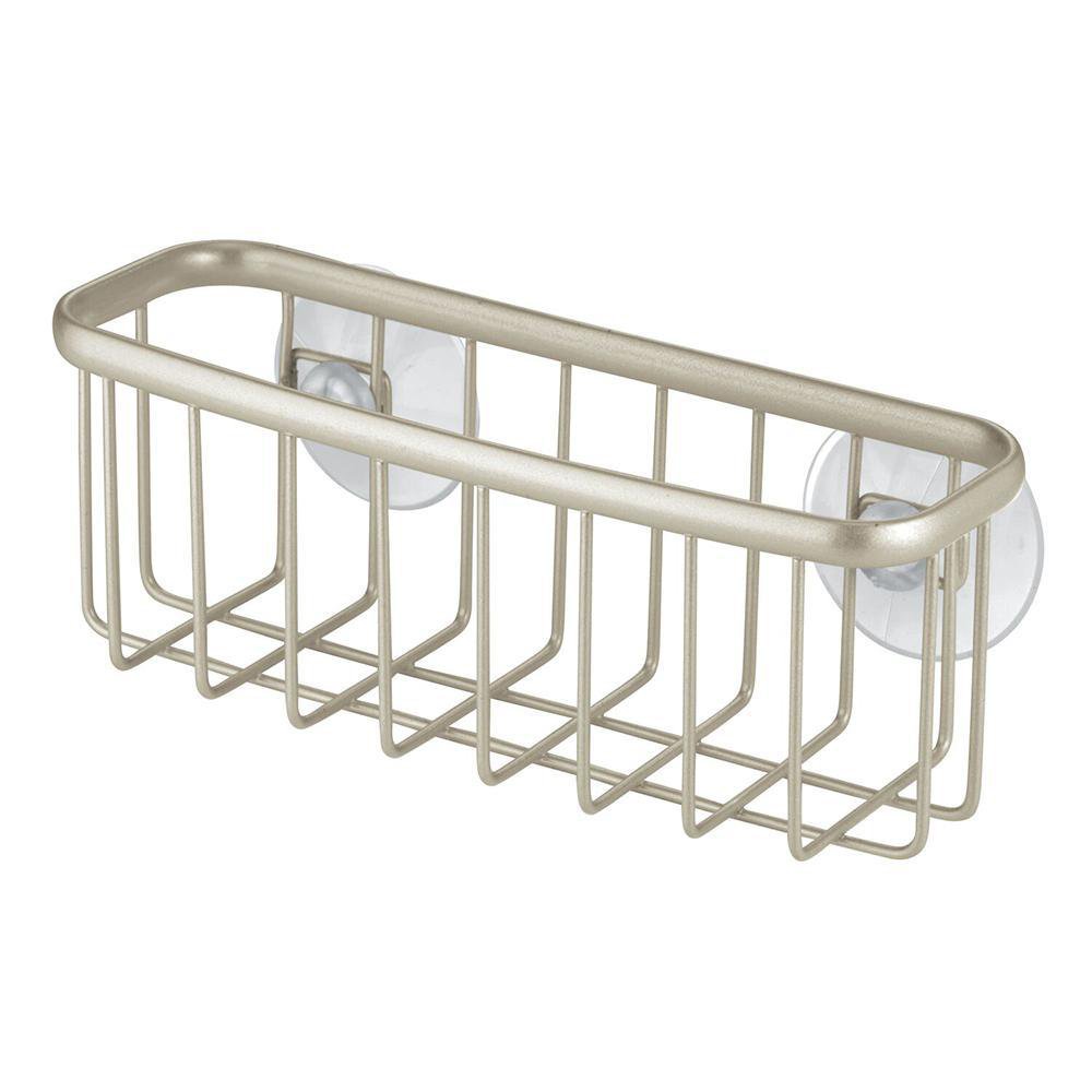 Porta Esponja de Succión de Metal Color Plateado Soporte de Metal Porta Esponja con Succió…