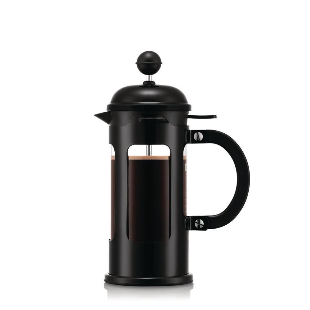 Cafetera Prensa Francesa Chambord de Acero Inoxidable para 3 Tazas Color Negro
